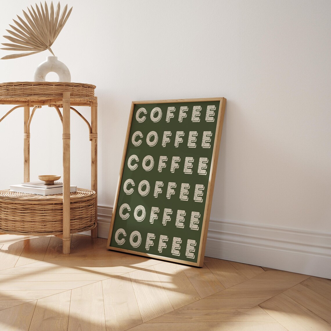 Coffee Typography Poster, Aesthetic Kitchen Wall Art - Image 2