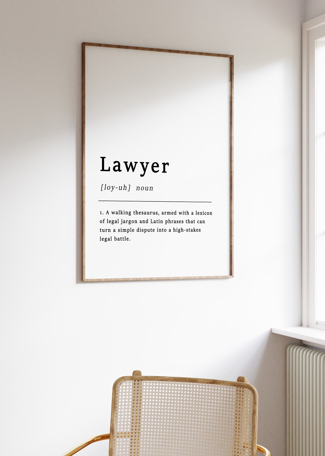 Definition Of A Lawyer Quote Poster Print - Image 2