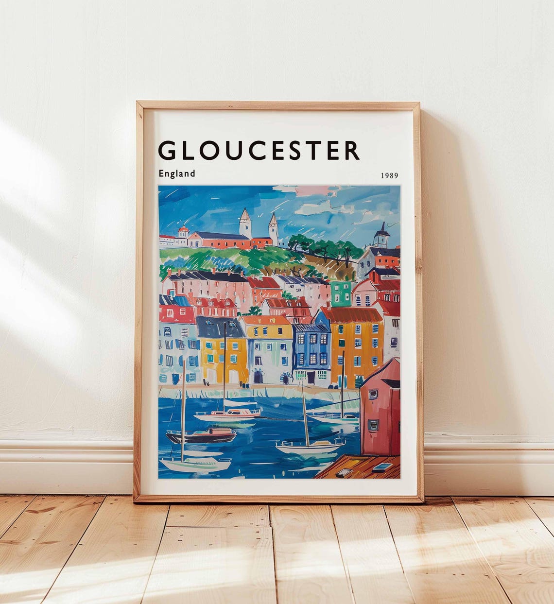 Gloucester Cathedral Print England Travel Poster Uk Wall Art