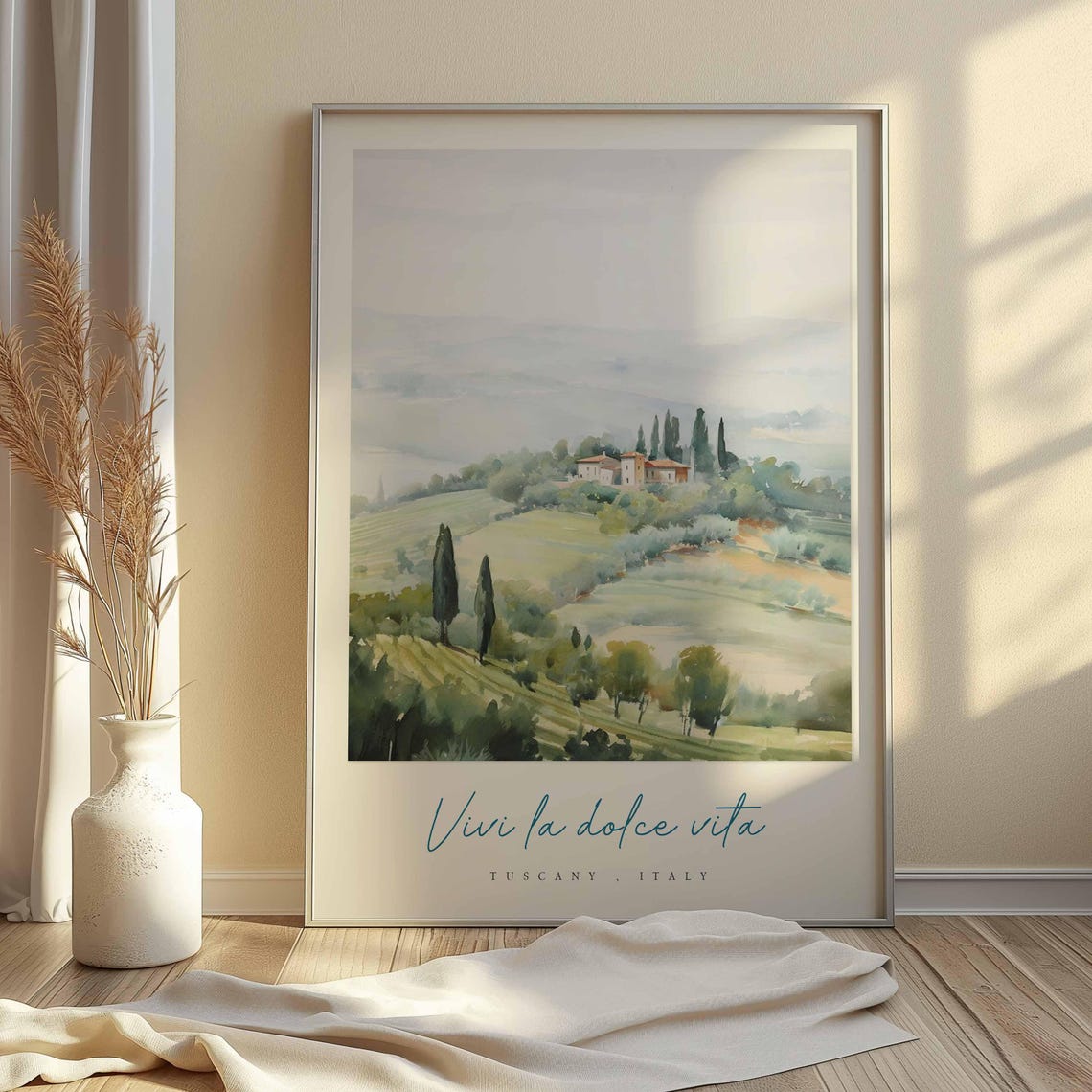 Tuscany Poster Italian Travel Print Tuscany Travel Art Tuscany Wall Art Italy Art Italy Travel Decor Italian Travel Gift - Image 2