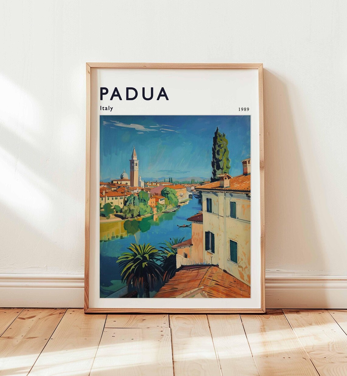 Padua Poster Italy Travel Print European Wall Art Venetian Decor Paduatravel Gift Cityscape Italyposter