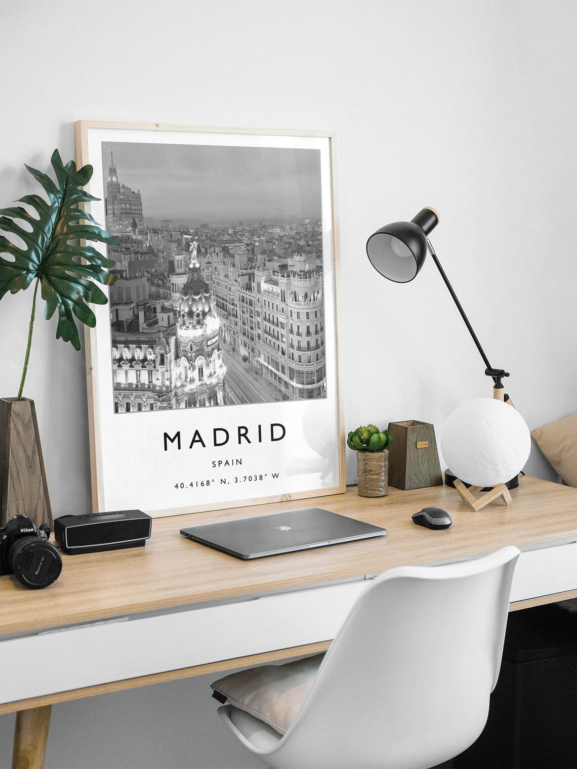 Madrid Minimalist Travel Poster, Spain Wall Art Print - Image 2