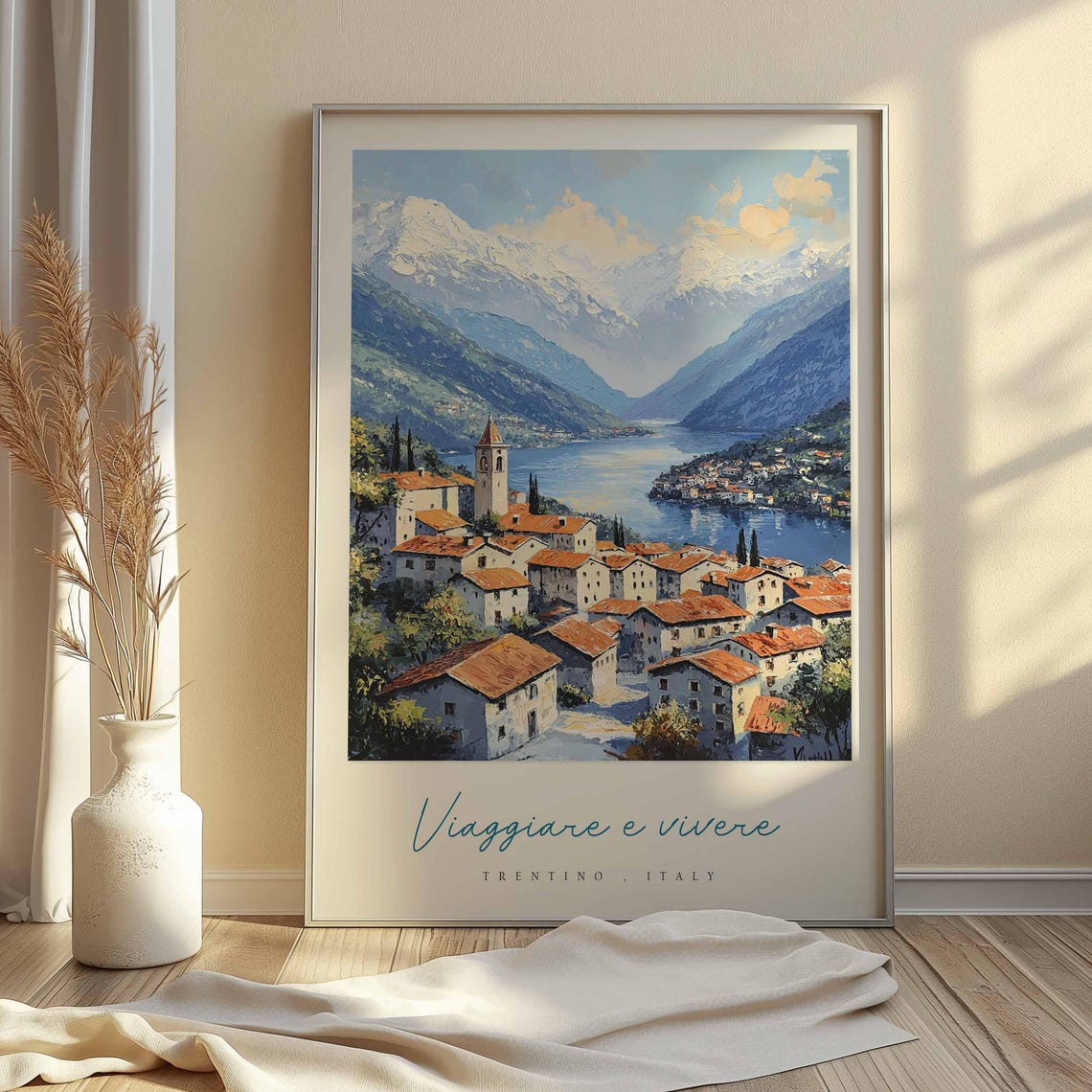 Trentino Poster Italian Travel Print Trentino Travel Art Trentino Wall Art Italy Art Italy Travel Decor Italian Travel Gift - Image 2