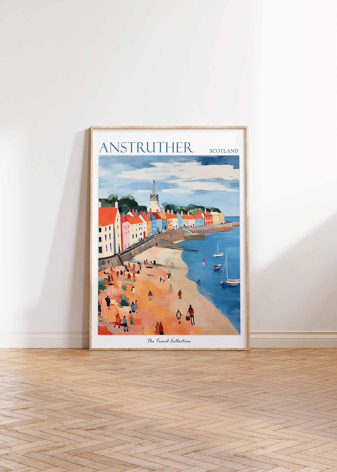 Anstruther Travel Poster, Scottish Coast Art Print - Image 2