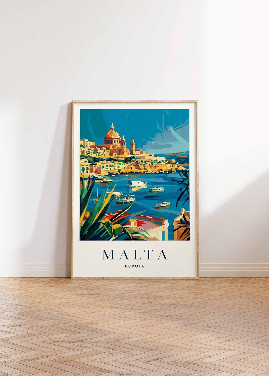 Malta Poster Malta Travel Print Europe Wall Art European Travel Print Tropical Decor Sea Print Malta Gift Malta Travel Print - Image 2