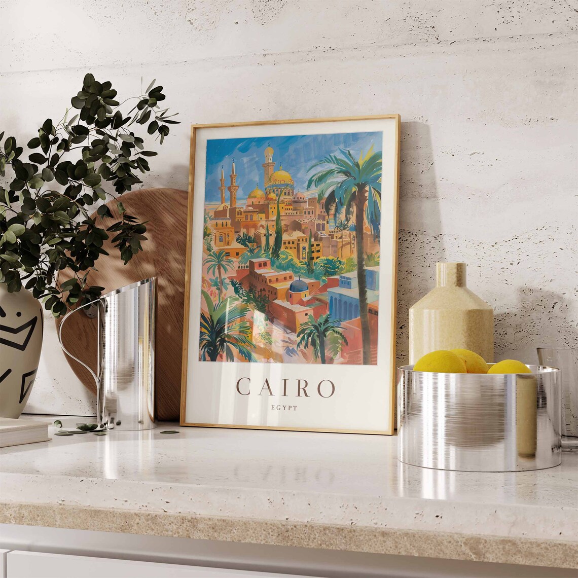 Cairo Travel Poster, Egypt City Art Print - Image 3