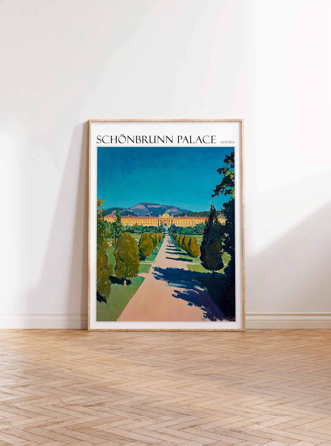Schnbrunn Palace Poster Schnbrunn Palace Travel Print Austria Travel Print Europe Travel Poster European Wall Art - Image 2