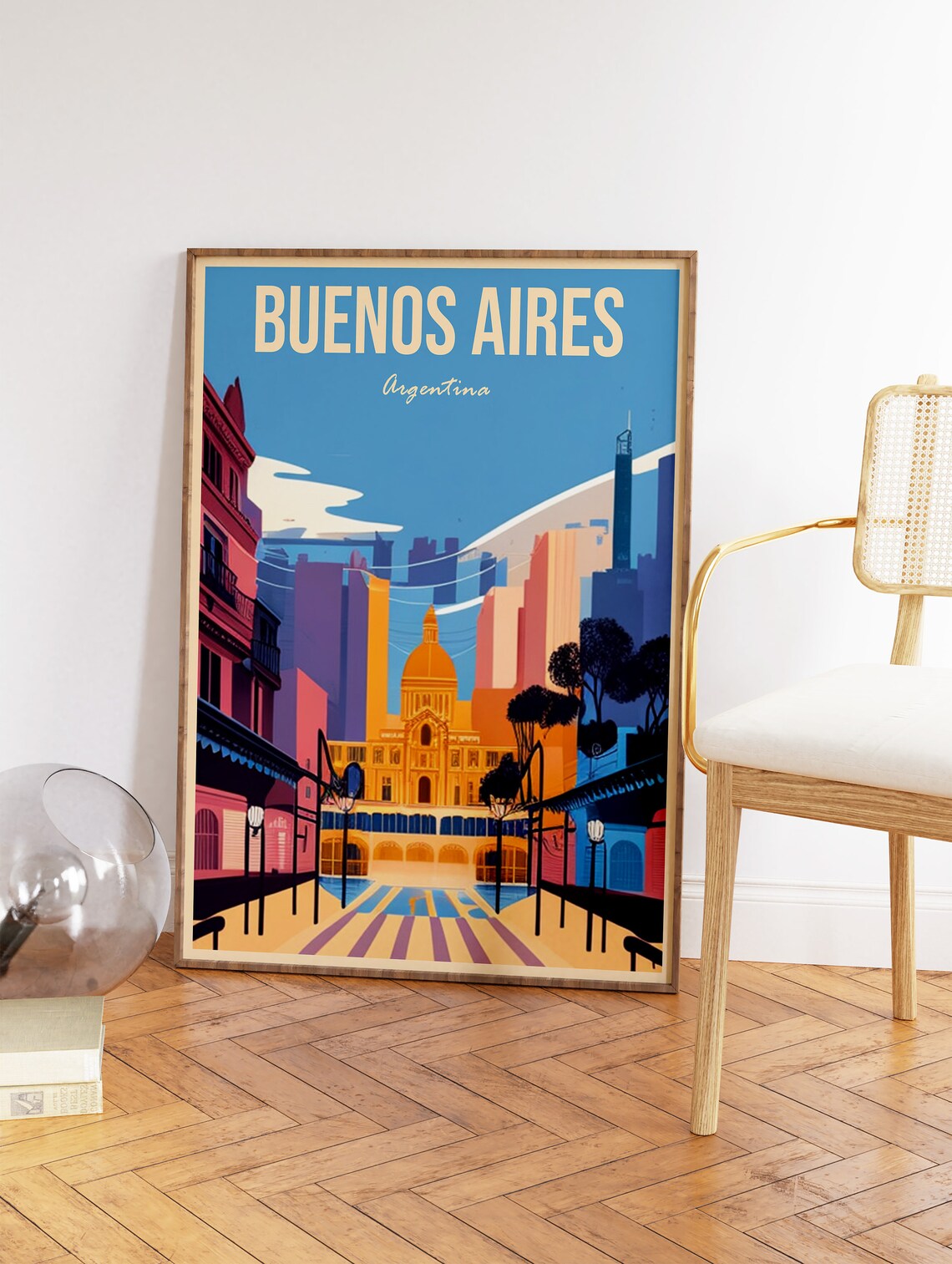 Buenos Aires Vintage Travel Poster, Argentina Travel - Image 2