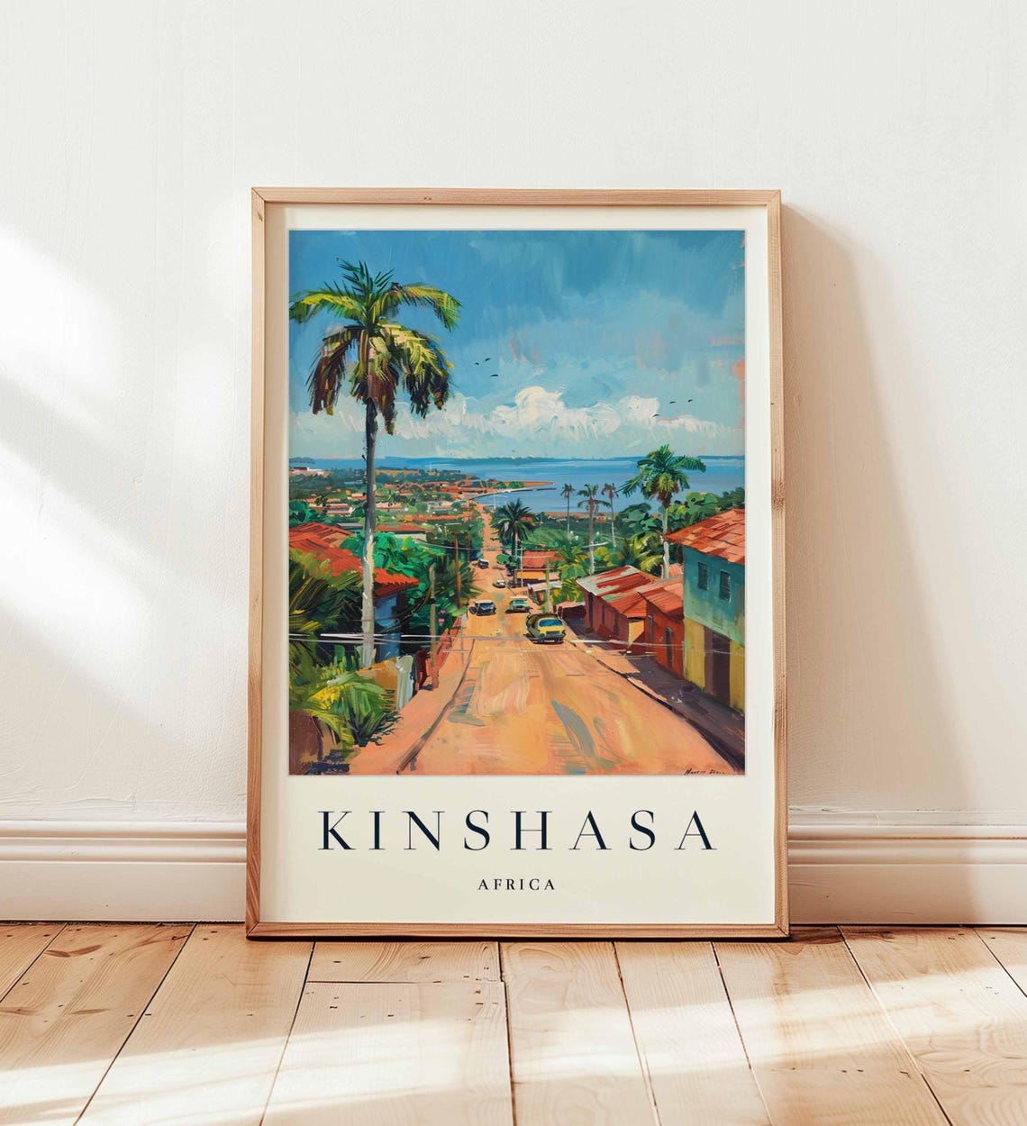 Kinshasa Travel Poster, Central Africa