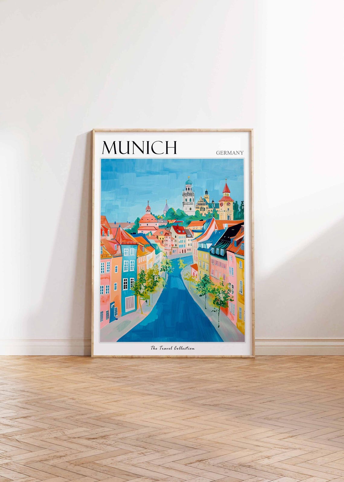 Munich Poster Germany Travel Print German Decor Europe Travel Poster European Wall Art City Print Munich Gift Munich Travel Poster - Image 2