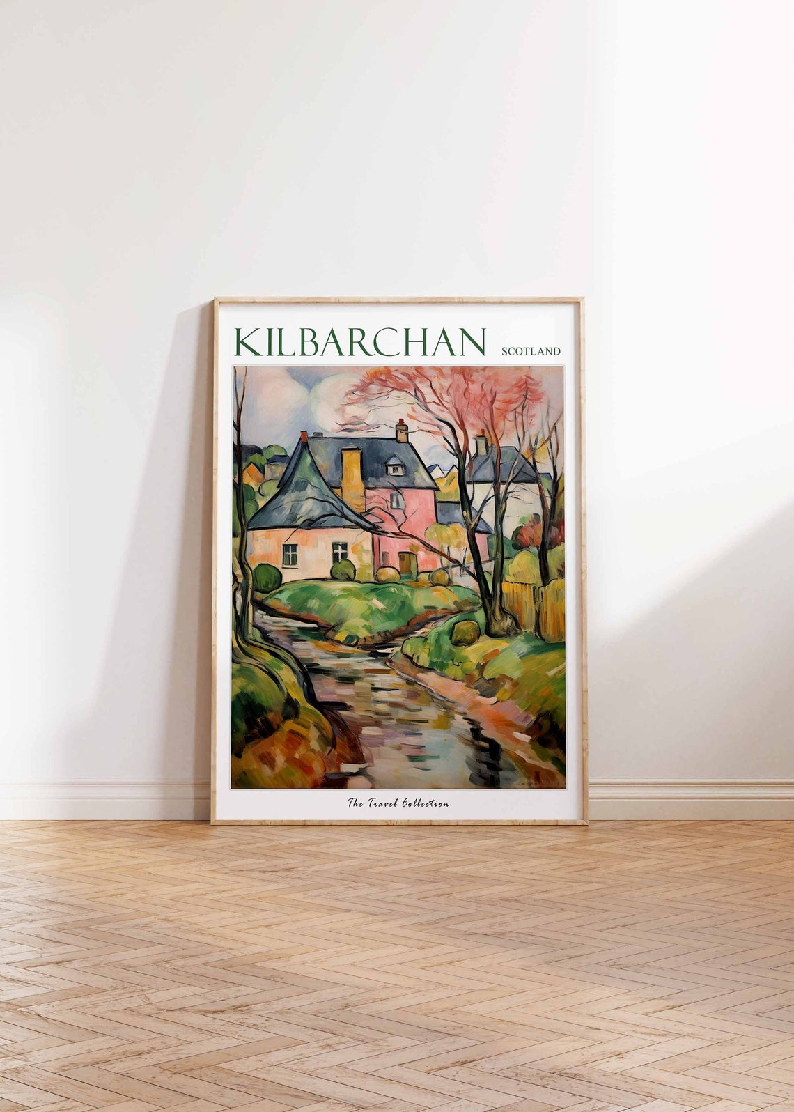 Kilbarchan Poster Kilbarchan Travel Print Scotland Travel Poster Scottish Decor Tropical Decor Sea Print Kilbarchan Travel Poster - Image 2