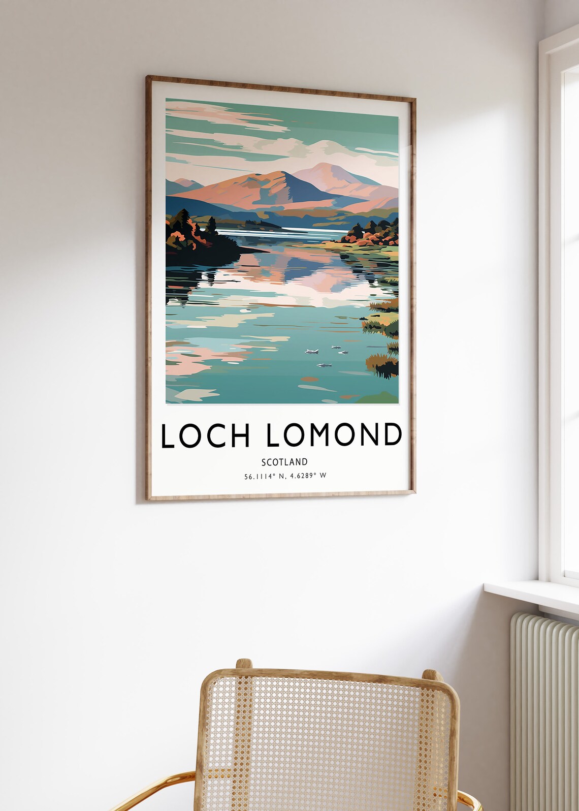 Loch Lomond Travel Poster, Scotland Travel Art - Image 3