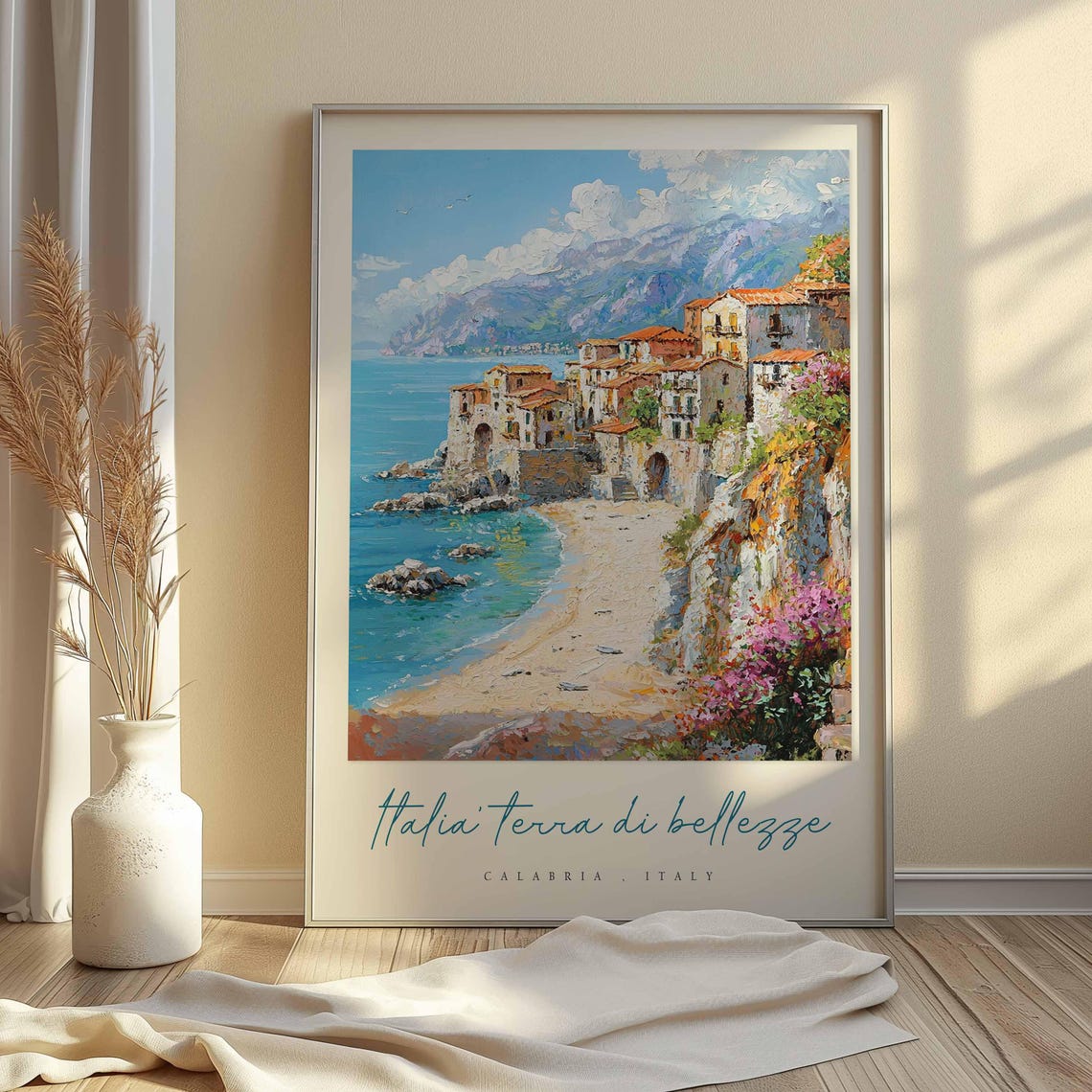 Calabria Poster Calabria Travel Print Calabria Travel Art Calabria Wall Art Italy Art Italy Travel Decor Italian Travel Gift - Image 2