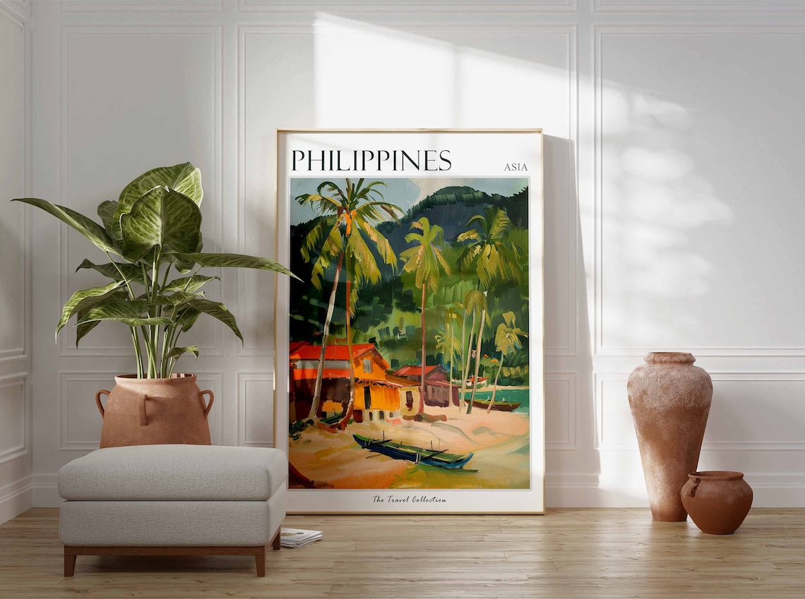 Philippines Tropical Botanical Art Print, Filipino Decor - Image 2
