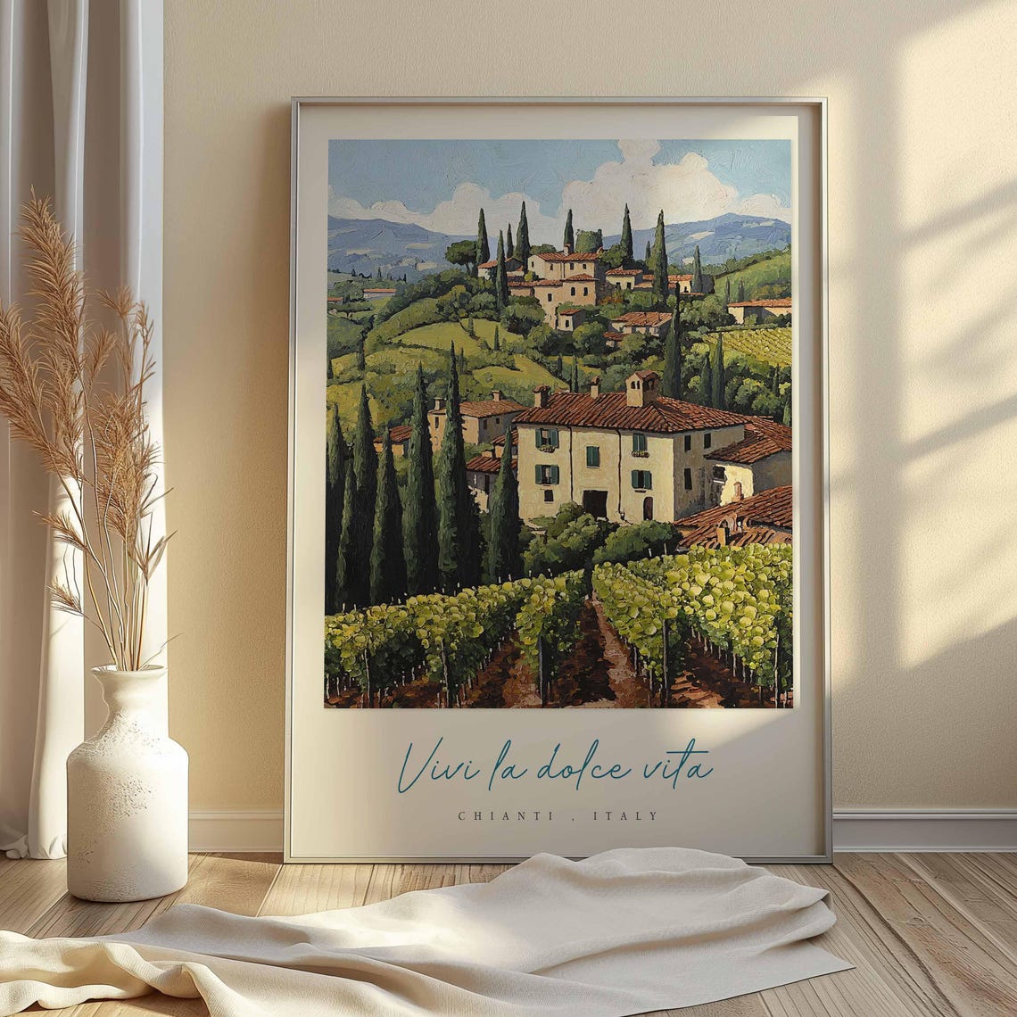 Chianti Poster Chianti Travel Print Chianti Travel Art Chianti Wall Art Italy Art Italy Travel Decor Italian Travel Gift - Image 2