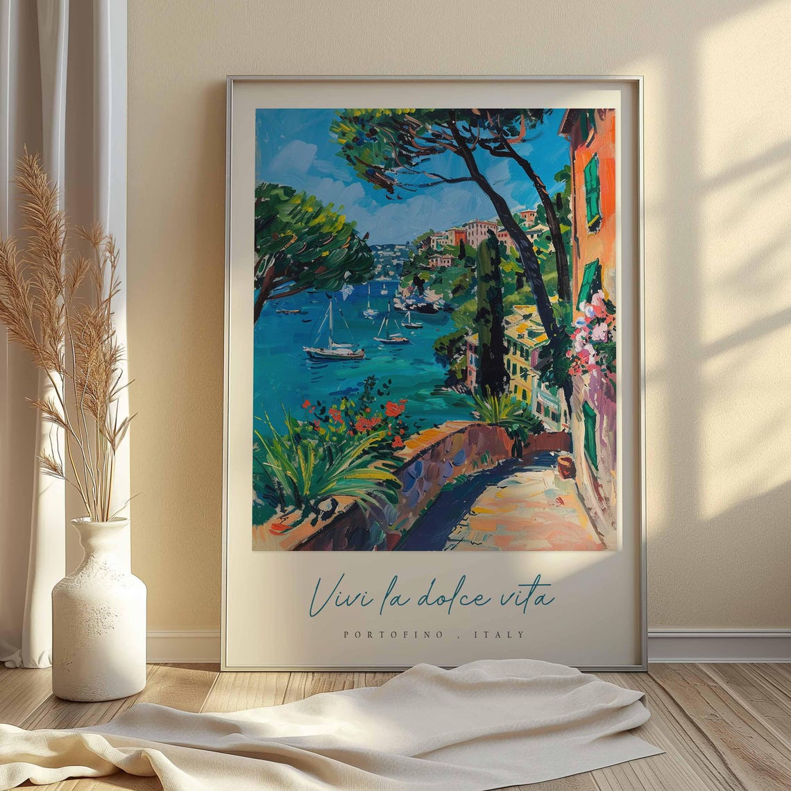 Portofino Poster Italian Travel Print Portofino Travel Art Portofino Wall Art Italy Art Italy Travel Decor Italian Travel Gift - Image 2