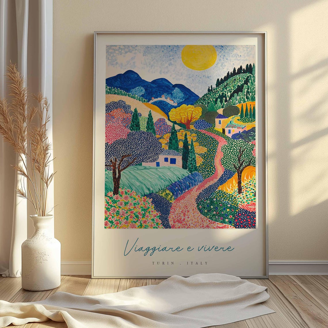Turin Poster Italian Travel Print Turin Travel Art Turin Wall Art Italy Art Italy Travel Decor Italian Travel Gift - Image 2