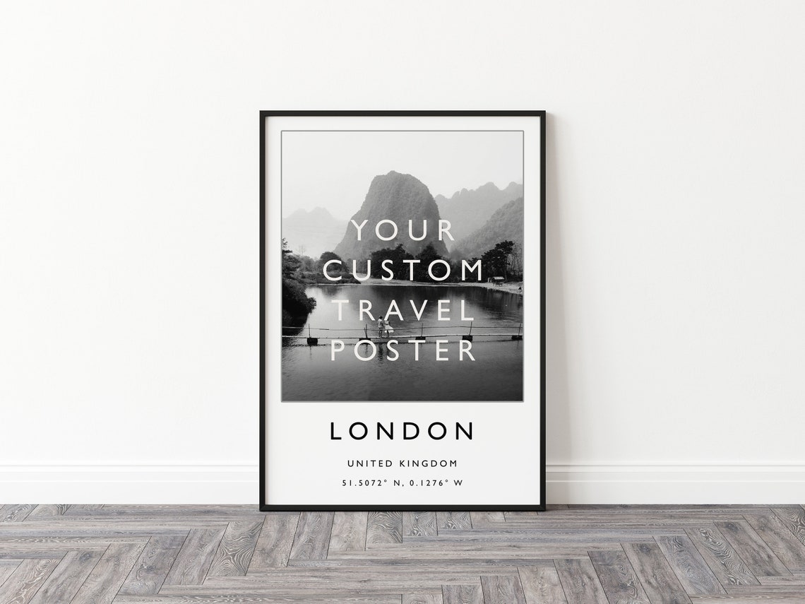 Custom Travel Print Choose Your Own Travel Poster Personalised Travel Wall Art Travel Art Travel Decor Travel Gift Spain Italy Travel - Image 3