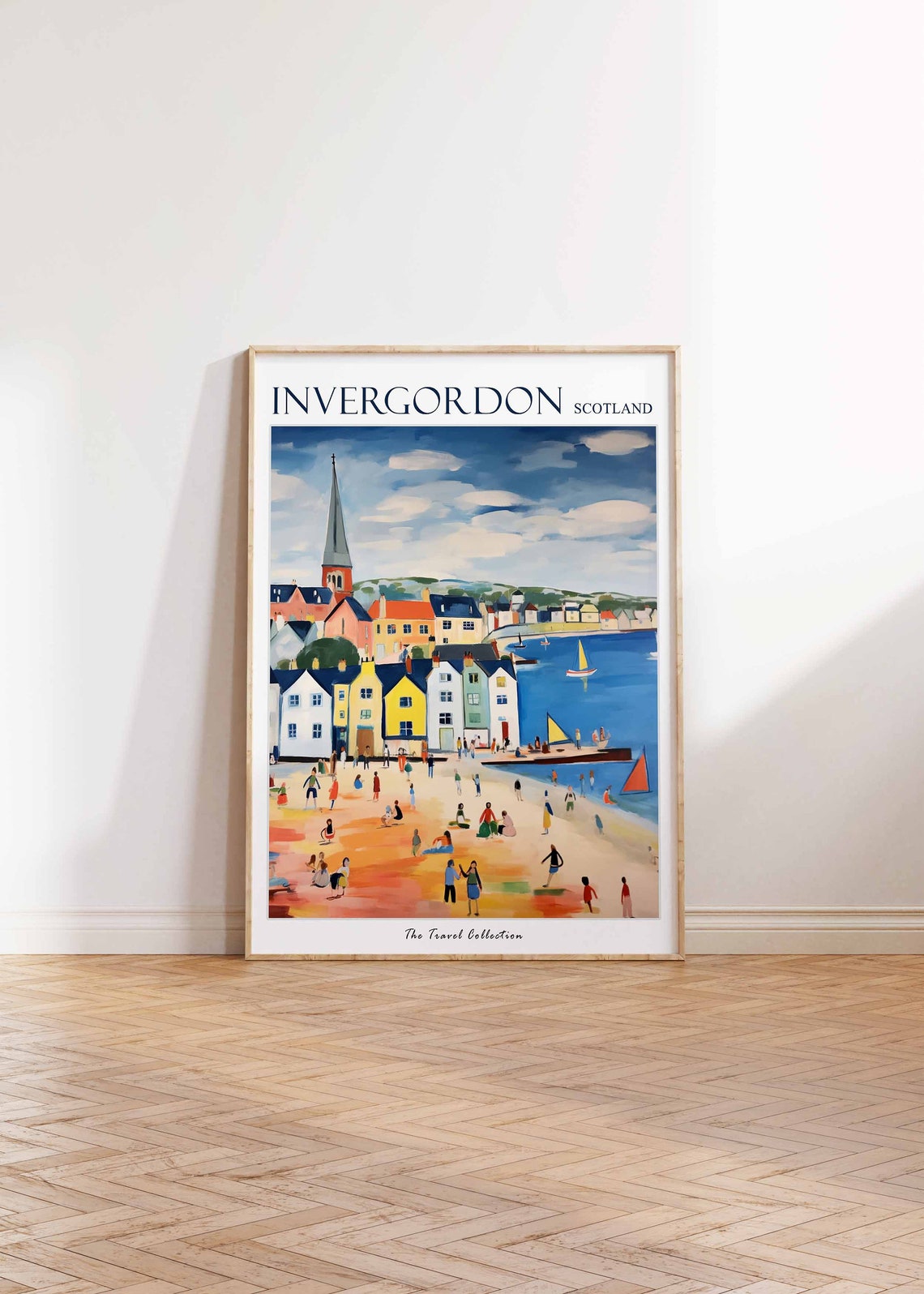 Invergordon Poster Invergordon Travel Print Scotland Travel Poster Scottish Decor Tropical Decor Sea Print Invergordon Travel Poster - Image 2