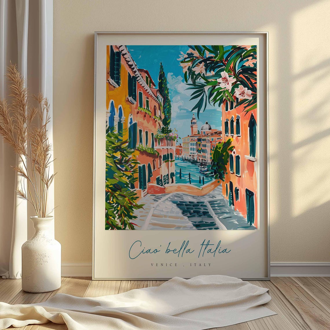 Venice Poster Italian Travel Print Venice Travel Art Venice Wall Art Italy Art Italy Travel Decor Italian Travel Gift - Image 2