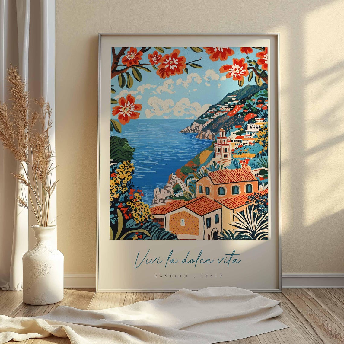 Ravello Poster Italian Travel Print Ravello Travel Art Ravello Wall Art Italy Art Italy Travel Decor Italian Travel Gift - Image 2