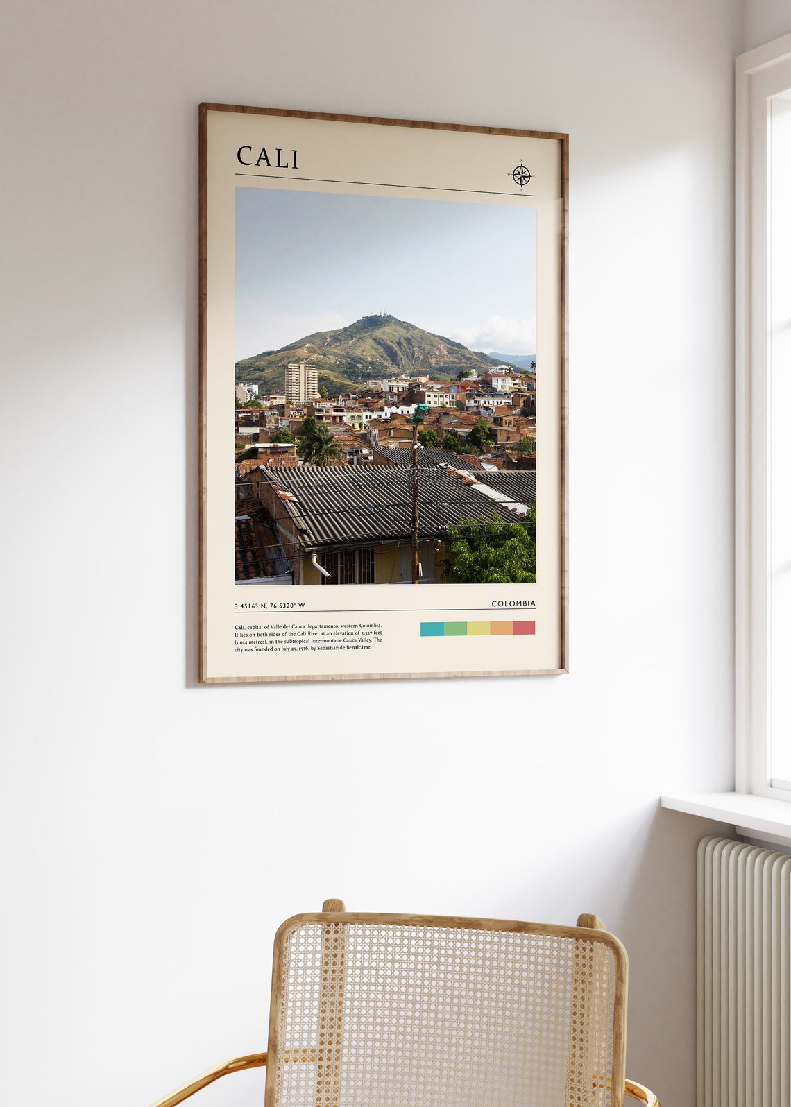 Cali Travel Print Cali Colombia Travel Poster Colombia Travel Print Travel Art Travel Poster Travel Gift A1a2a3a4 - Image 3