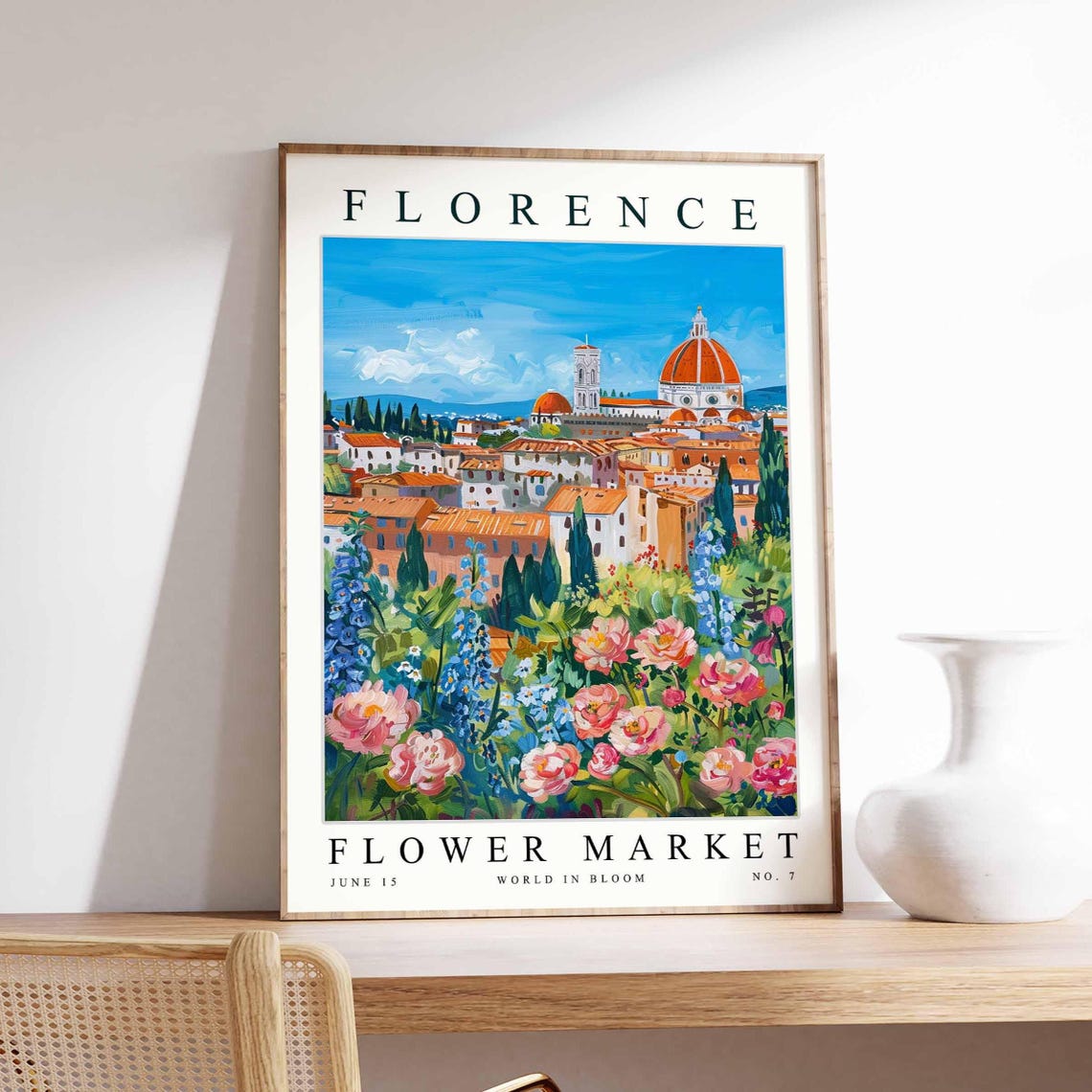 Florence Flower Market Wildflower Meadow Dome View June Poster