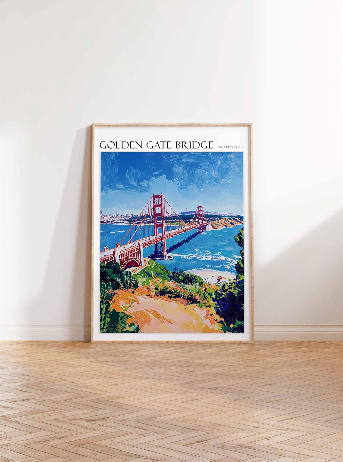 Golden Gate Bridge United States San Francisco Bay View Poster - Image 3