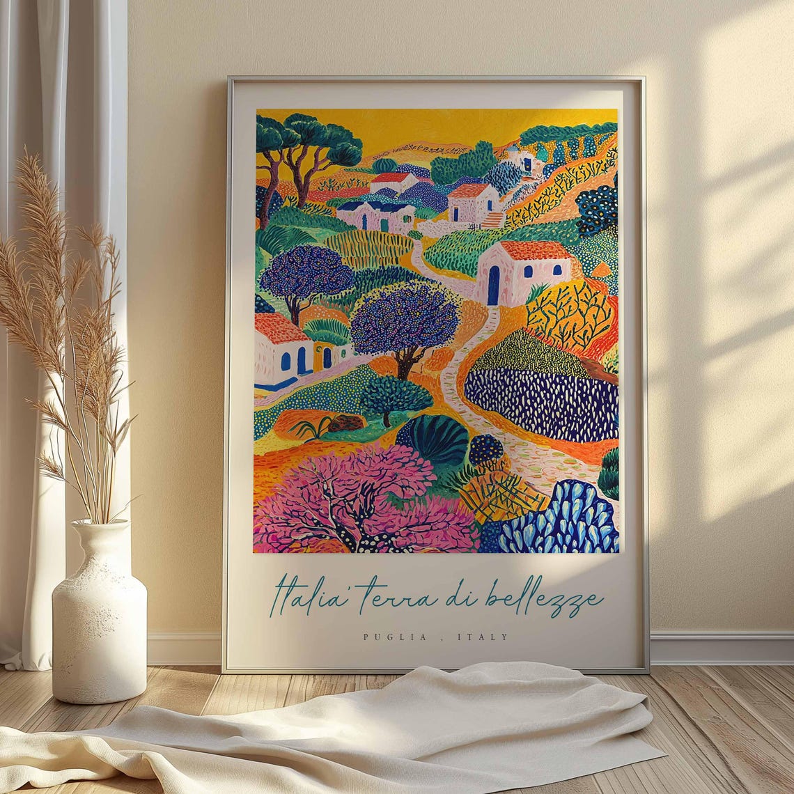 Puglia Poster Italian Travel Print Puglia Travel Art Puglia Wall Art Italy Art Italy Travel Decor Italian Travel Gift - Image 2