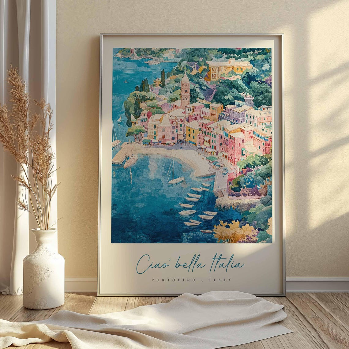 Portofino Poster Italian Travel Print Portofino Travel Art Portofino Wall Art Italy Art Italy Travel Decor Italian Travel Gift - Image 2