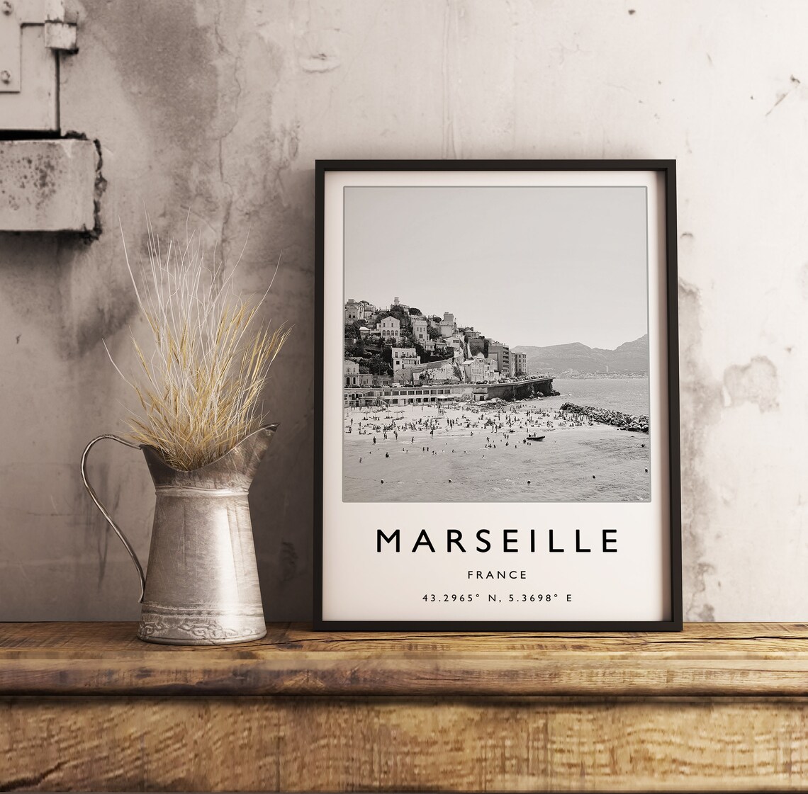 Marseille Minimalist Travel Poster, France Art Print - Image 3