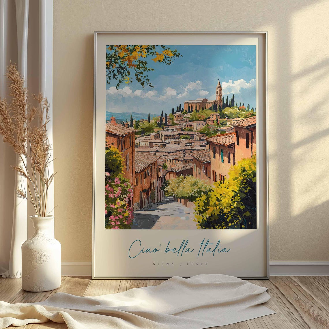 Siena Poster Italian Travel Print Siena Travel Art Siena Wall Art Italy Art Italy Travel Decor Italian Travel Gift - Image 2
