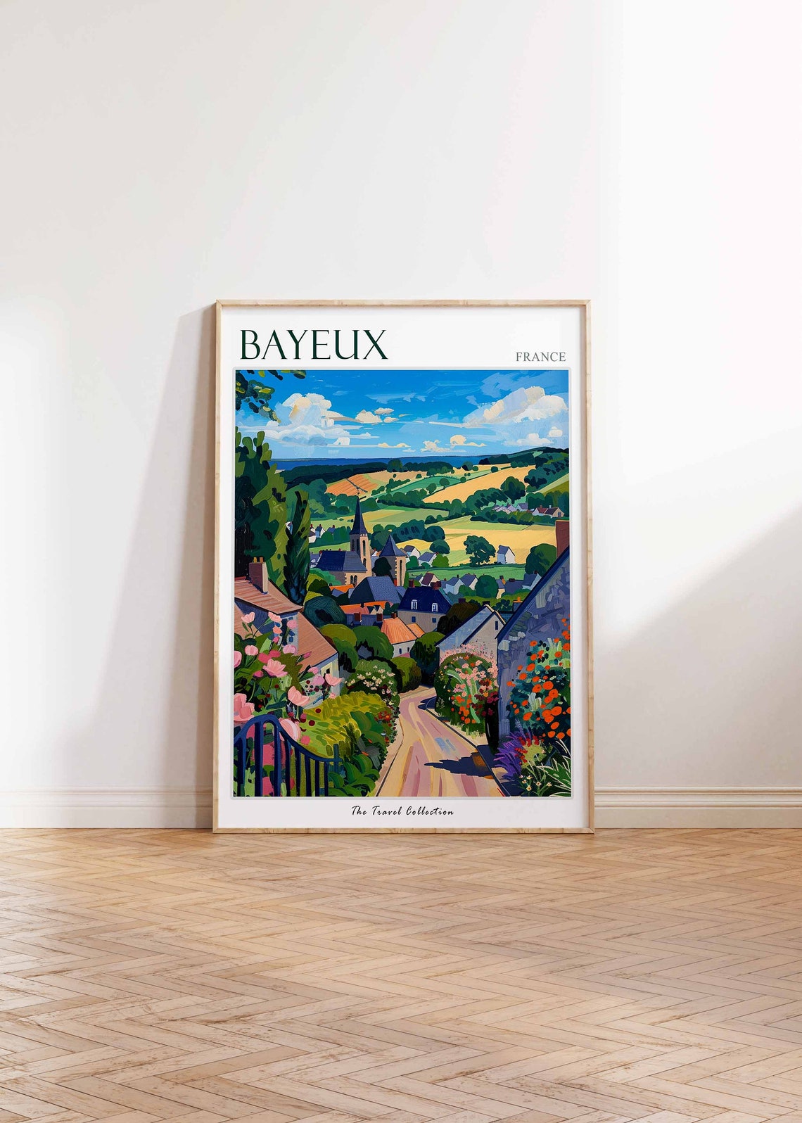 Bayeux Poster France Travel Print French Decor Europe Travel Poster Annecy Wall Art European Decor Bayeux Gift Bayeux Travel Poster - Image 2