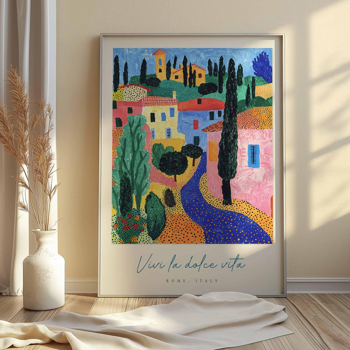 Rome Poster Italian Travel Print Rome Travel Art Rome Wall Art Italy Art Italy Travel Decor Italian Travel Gift - Image 2