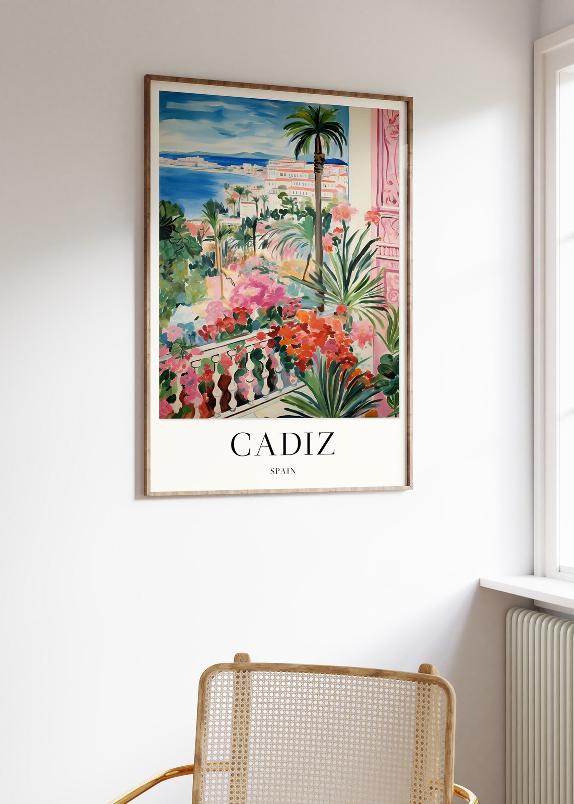 Cadiz Spain Flower Filled Balcony Mediterranean Coast Poster - Image 2