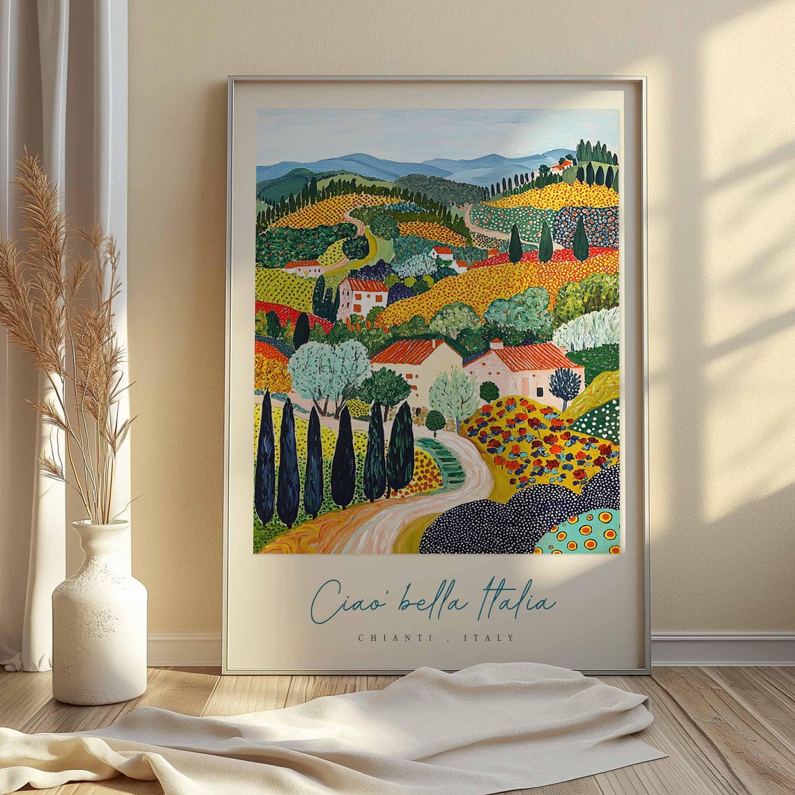 Chianti Poster Chianti Travel Print Chianti Travel Art Chianti Wall Art Italy Art Italy Travel Decor Italian Travel Gift - Image 2