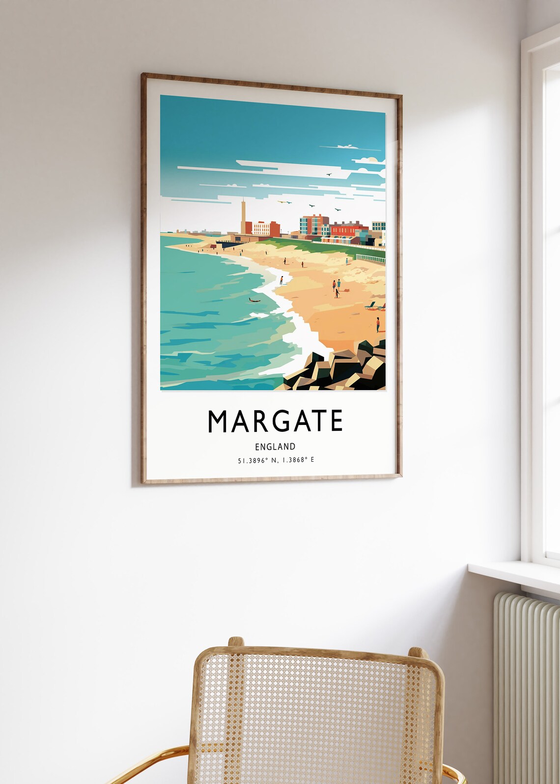 Margate Travel Poster, English Coast Travel Art - Image 2