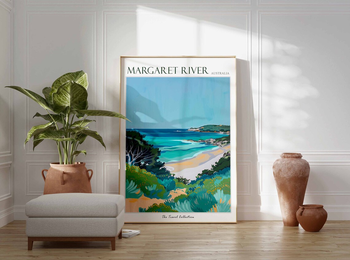 Margaret River Australia Turquoise Bay Coast Landscape Poster - Image 2