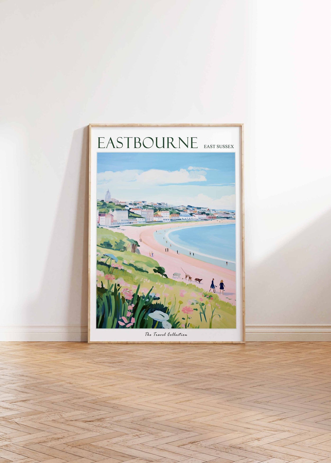 Eastbourne Poster Eastbourne Travel Print East Sussex Travel Poster British Decor Tropical Decor Sea Print Eastbourne Gift - Image 2