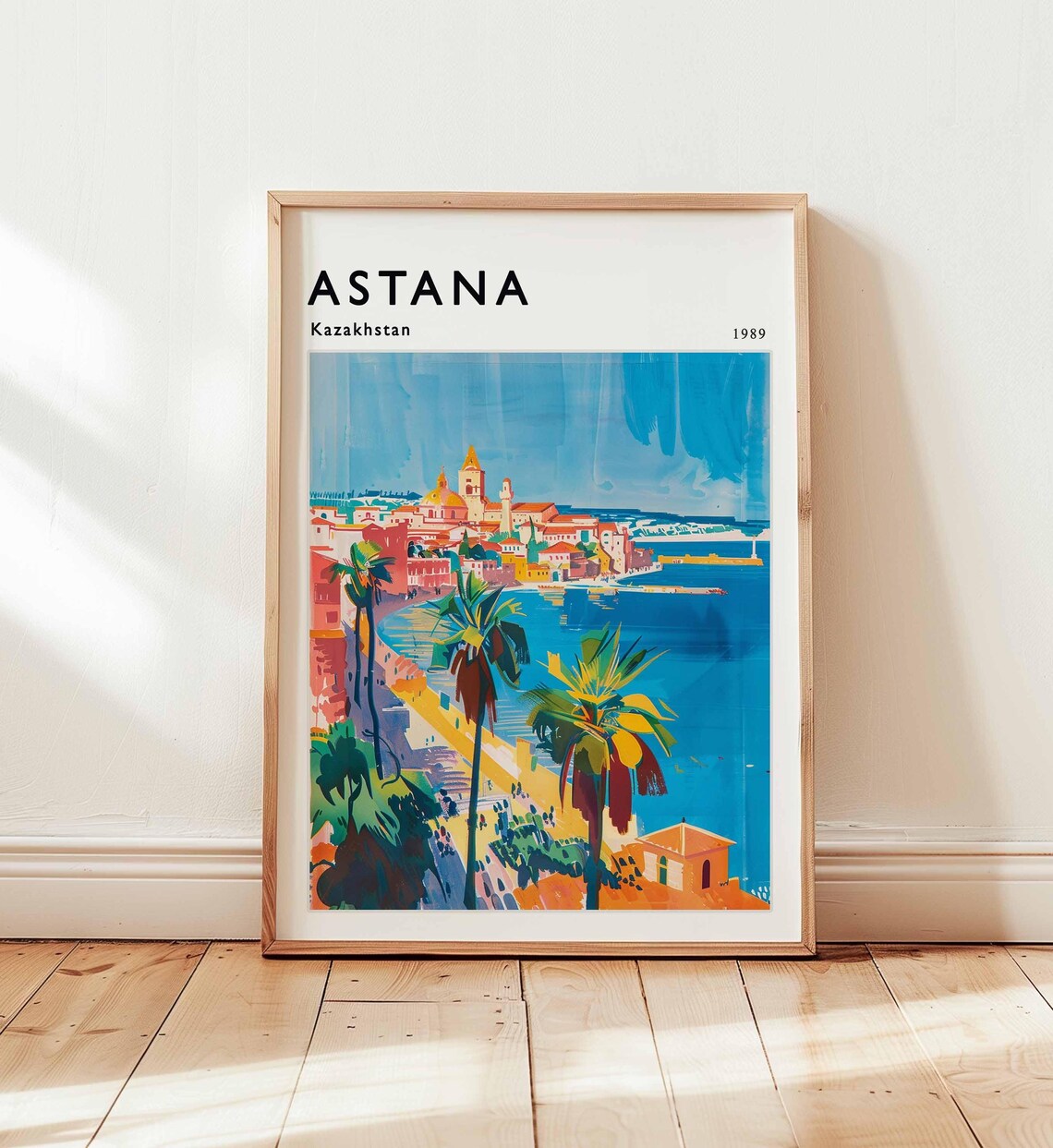 Astana Kazakhstan Travel Poster, Modern City
