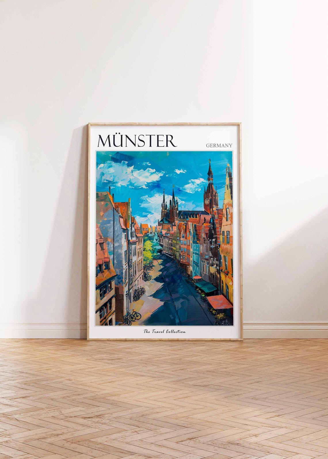 Mnster Poster Germany Travel Print German Decor Europe Travel Poster European Wall Art City Print Mnster Gift Mnster Travel Poster - Image 2