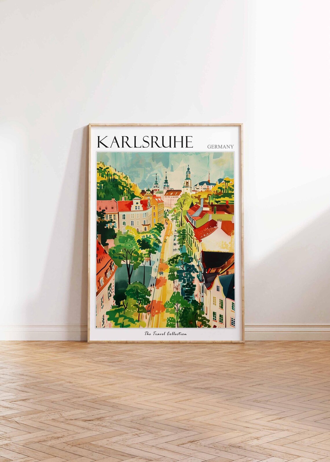 Karlsruhe Poster Germany Travel Print German Decor Europe Travel Poster European Wall Art Karlsruhe Gift Karlsruhe Travel Poster - Image 2