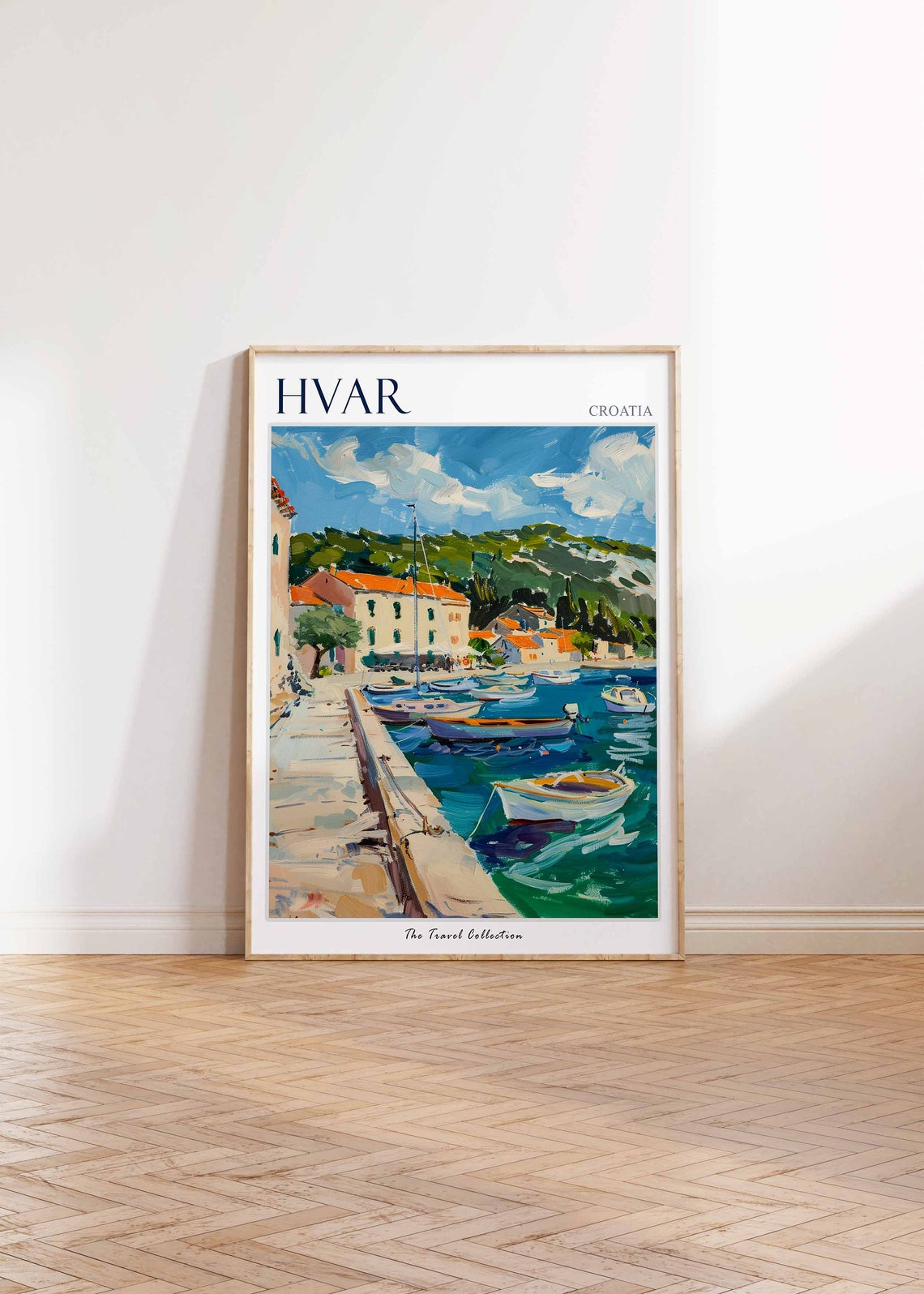 Hvar Poster Croatia Travel Print European Decor Europe Travel Poster Hvar Wall Art Sea Print Hvar Gift Hvar Travel Poster - Image 2