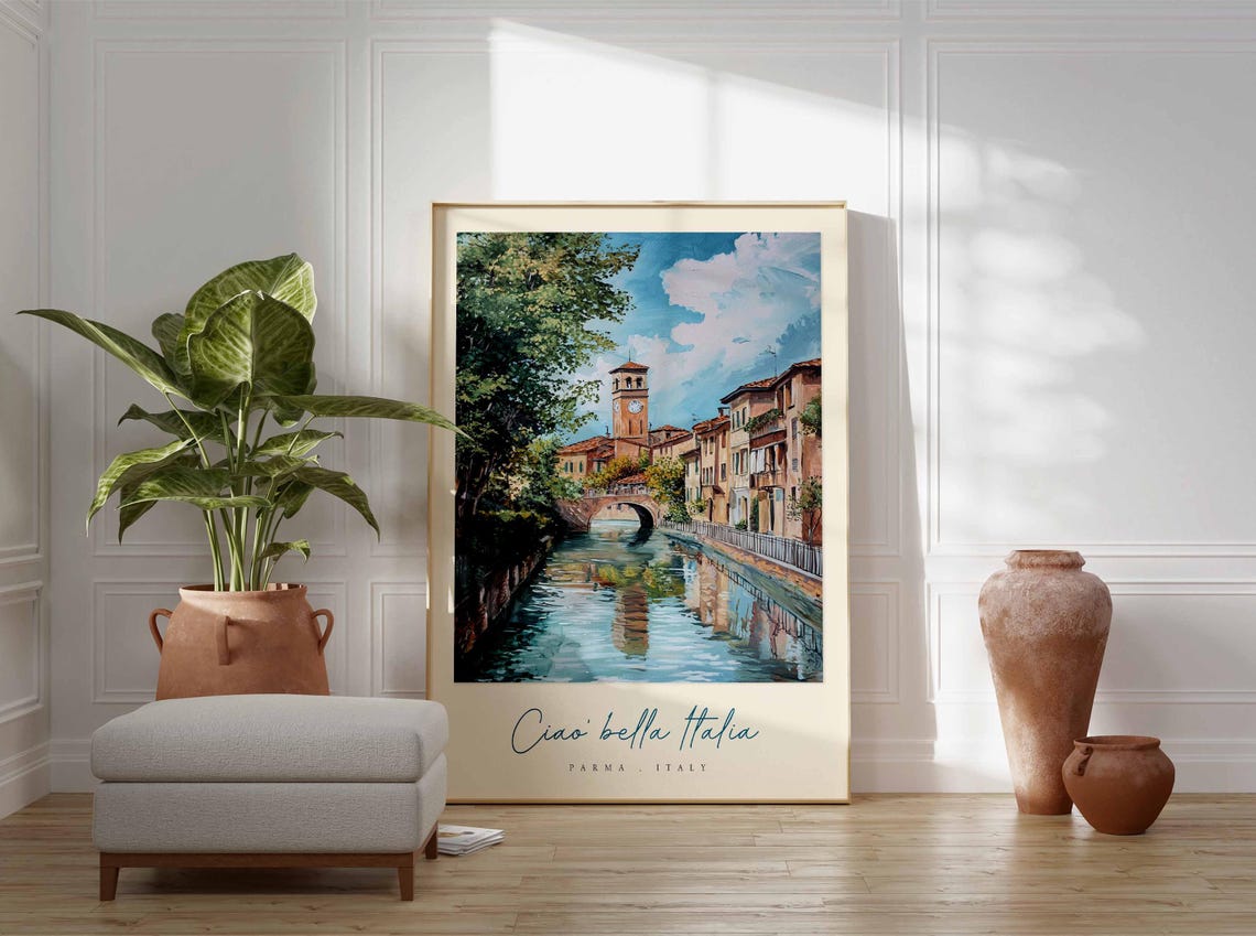Parma Poster Italian Travel Print Parma Travel Art Parma Wall Art Italy Art Italy Travel Decor Italian Travel Gift - Image 3