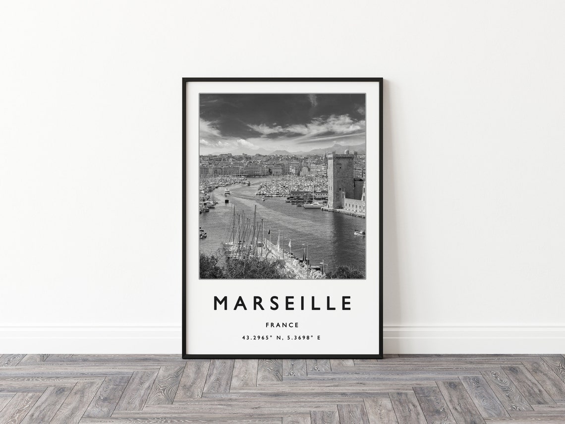 Marseille Travel Print Marseille Travel Poster France Travel Poster European Travel Art Print Photographic Wall Art Travel Print - Image 2