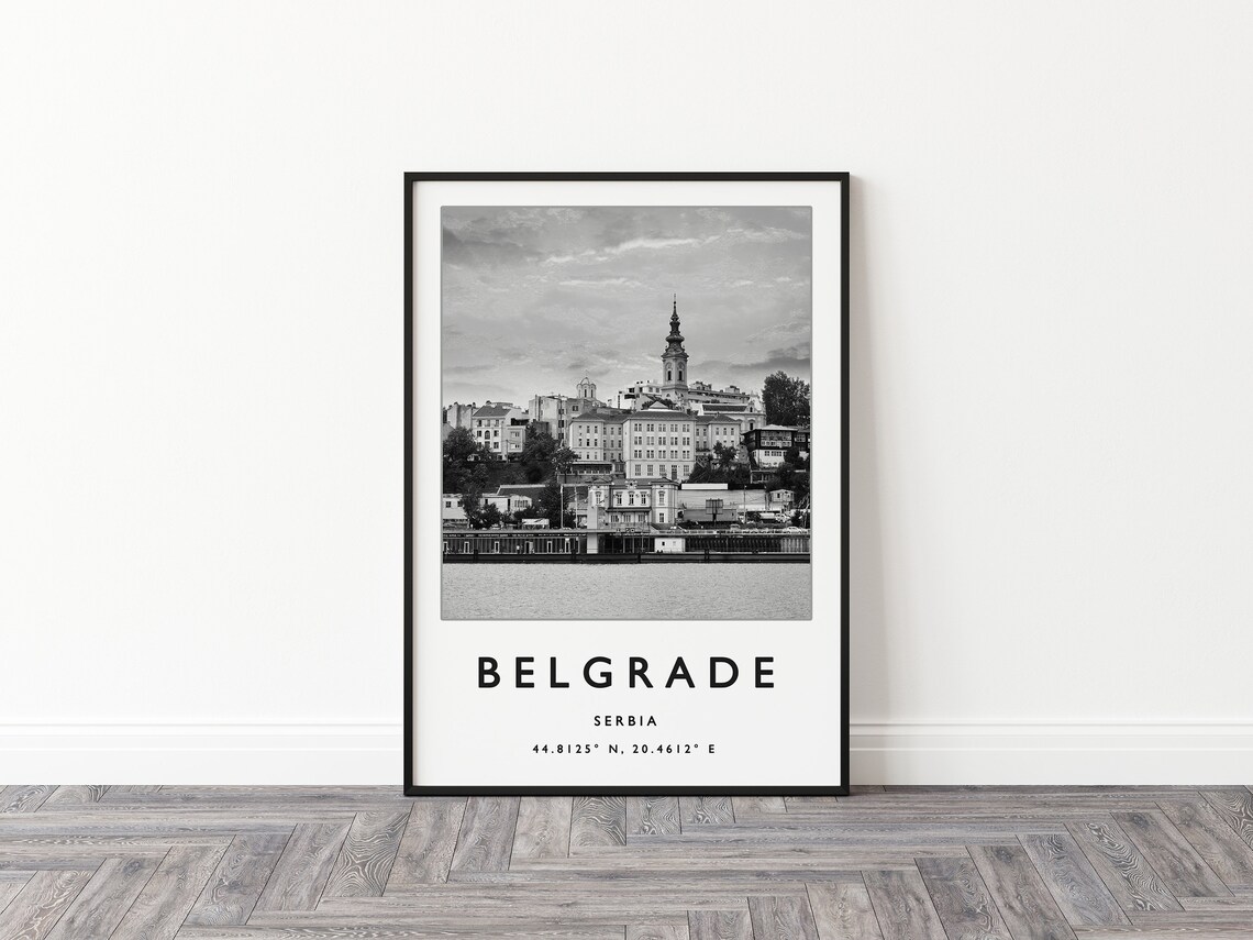 Belgrade Travel Poster, Serbia European Travel Art - Image 2