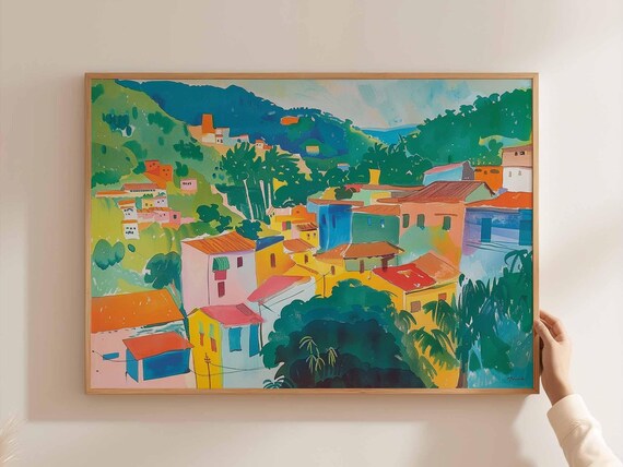 Bogota Poster Colombia Travel Print Colombian Wall Art South America Decor Latin