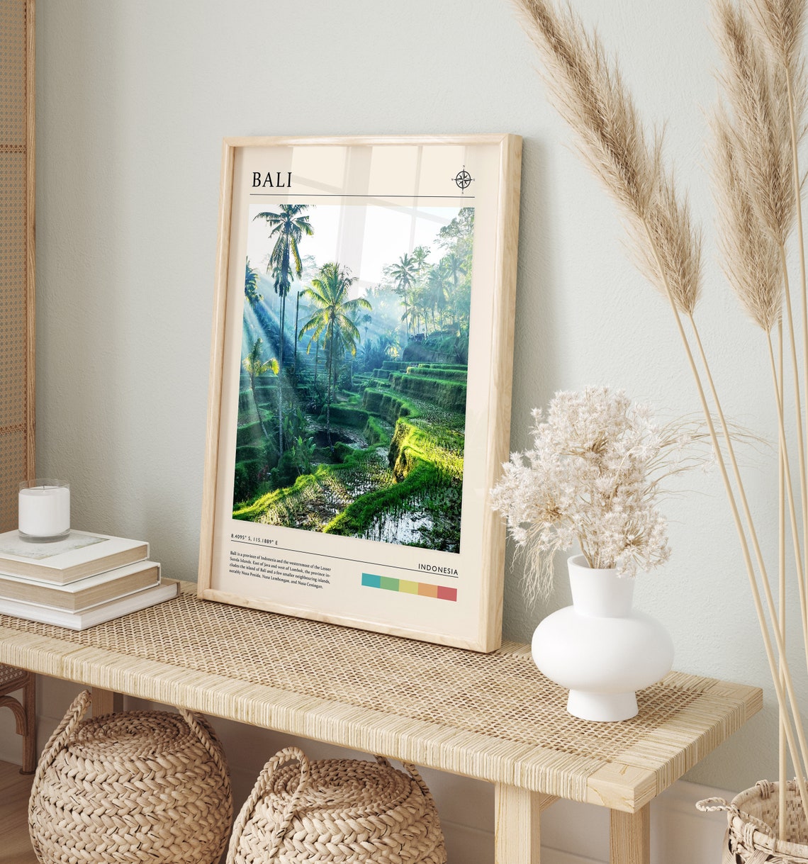 Bali Travel Print Bali Travel Poster Indonesia Travel Poster Travel Art Travel Poster Asian Travel Art Travel Gift A1a2a3a4 - Image 2