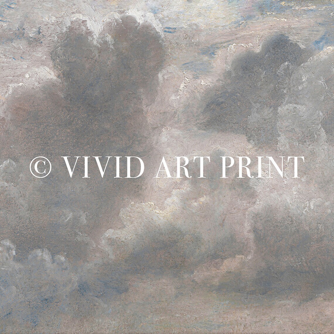 Vintage Antique Skyscape Art Cloud Study Romantic Landscape Home Decor Vivid Art Print Jc 028 - Image 4