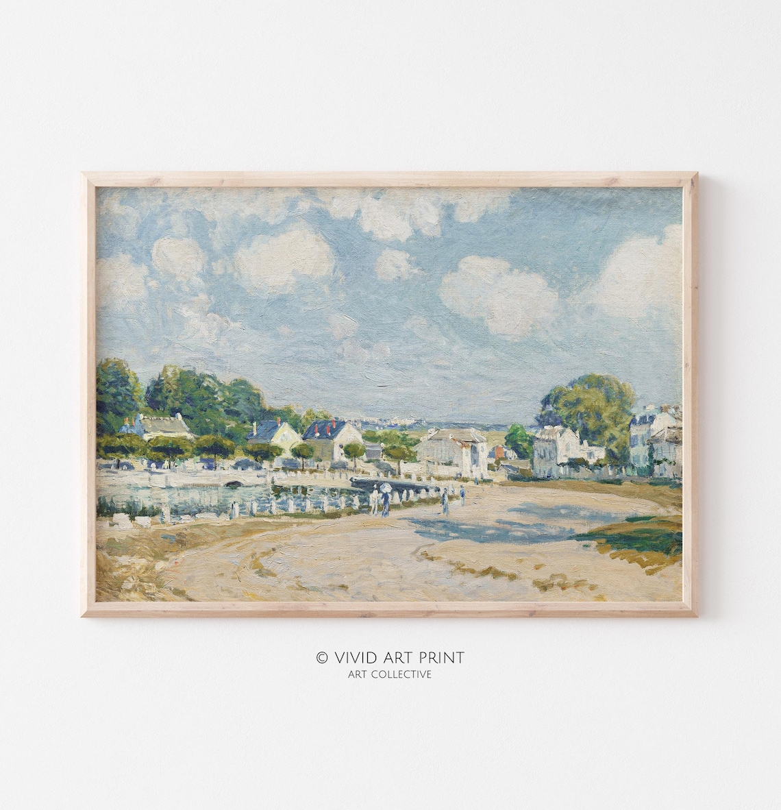 Impressionist Countryside, Vintage Pastoral Landscape